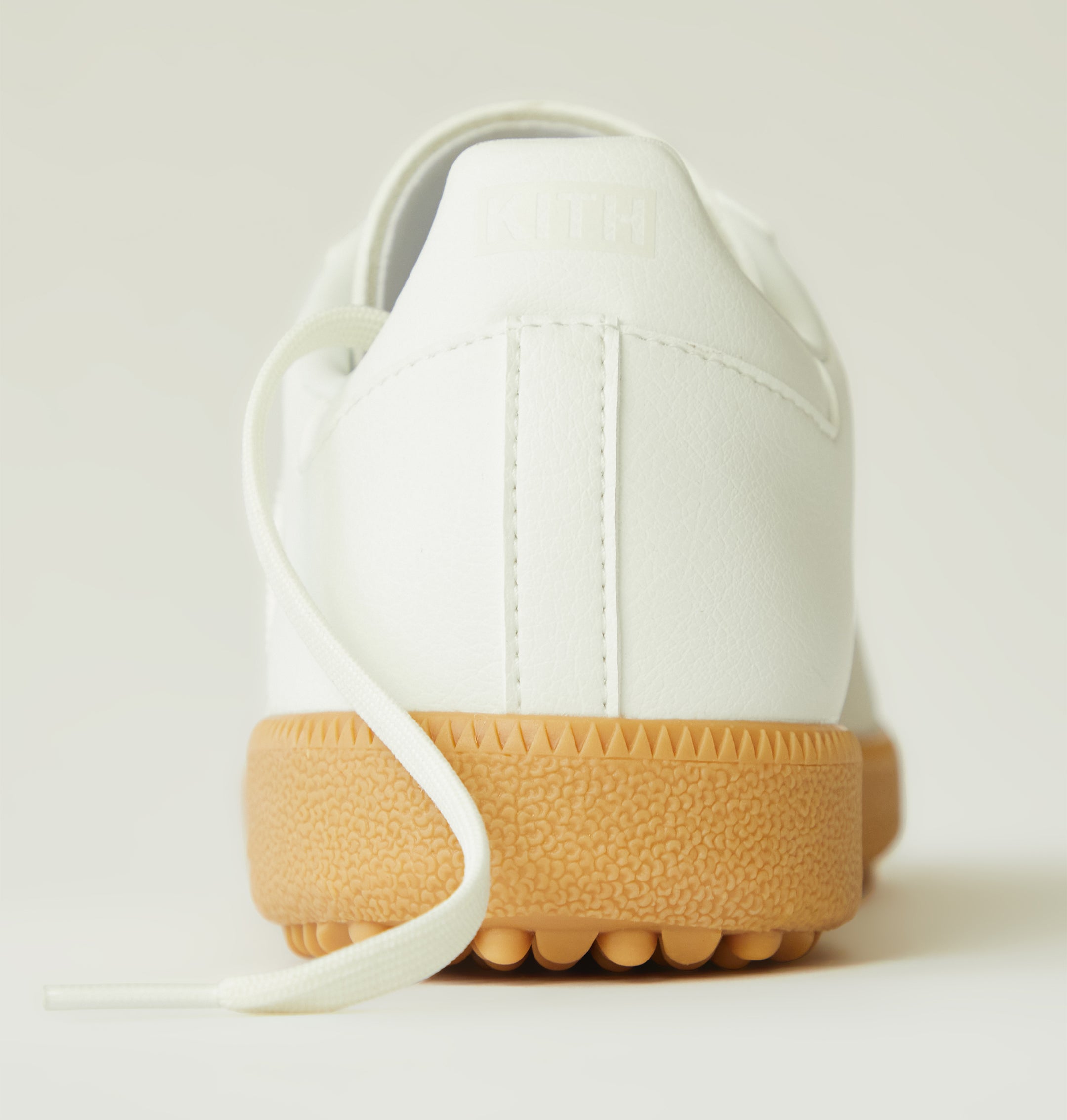 Kith x Adidas Samba Golf Shoe White Gum Release Date Heel Detail