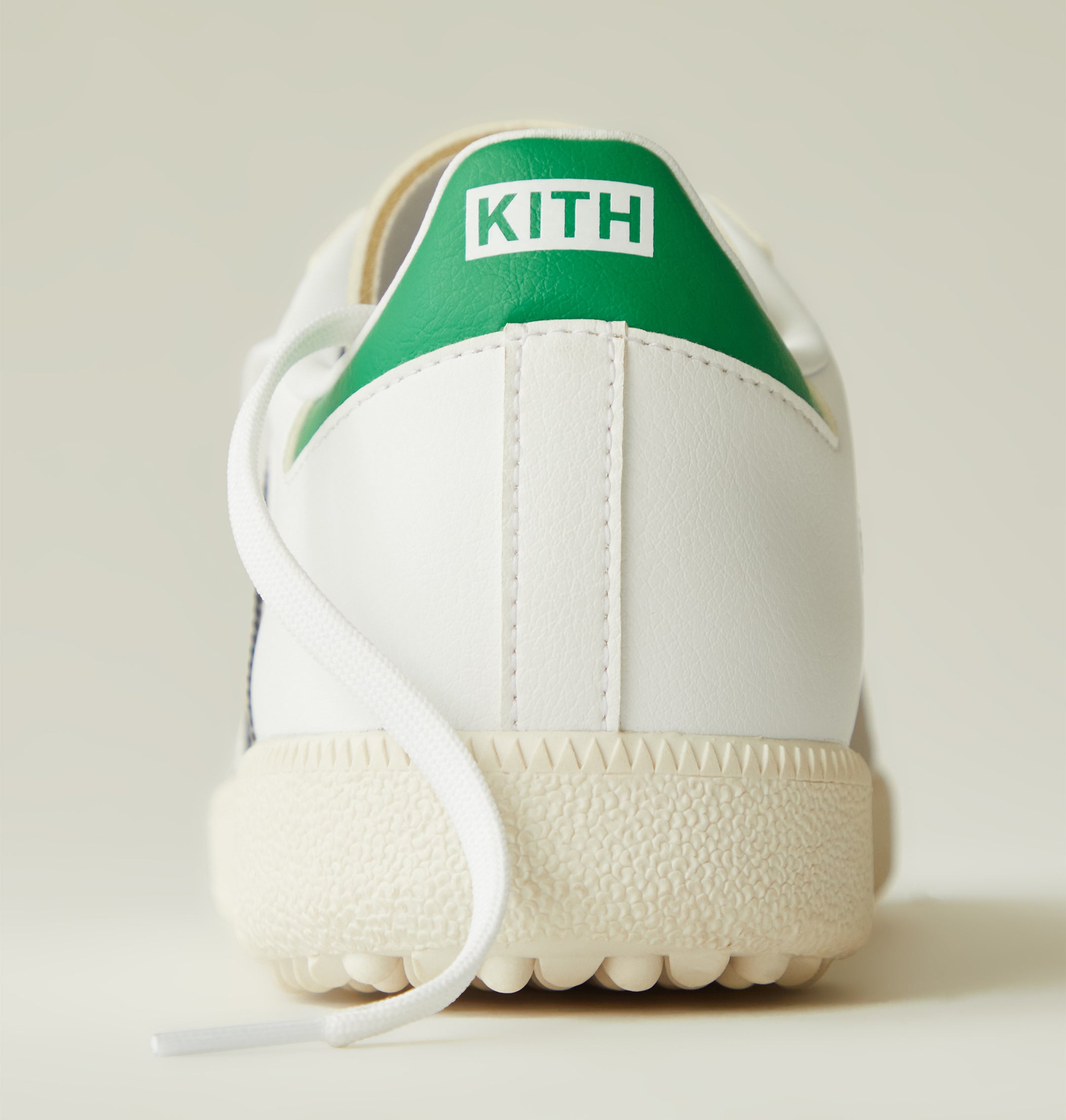 Kith x Adidas Samba Golf Shoe White Green Release Date Pair Heel Detail