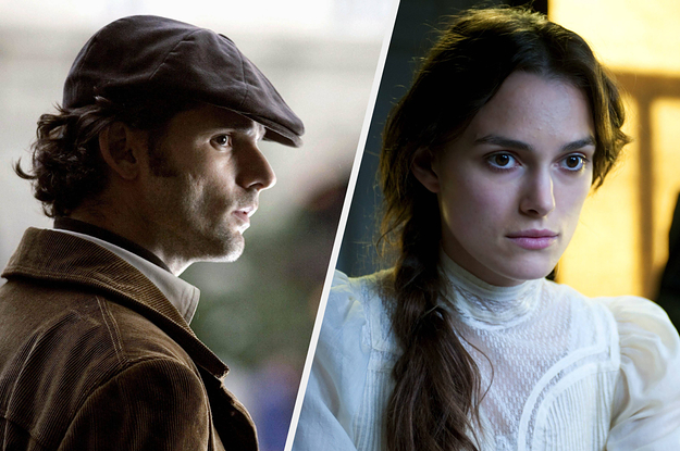 Eric Bana spies on someone near a magazine stand / Keira Knightley stares off into space while a rigid man stands far behind her in a dark room