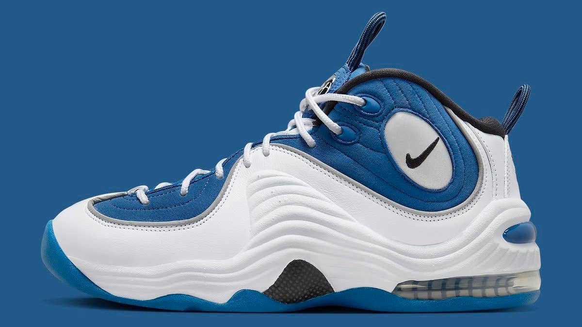 An official look at the 'Atlantic Blue' Nike Air Penny 2 retro.