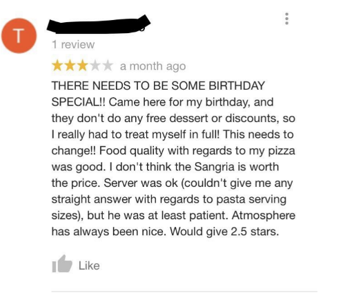 there needs to be a birthday special