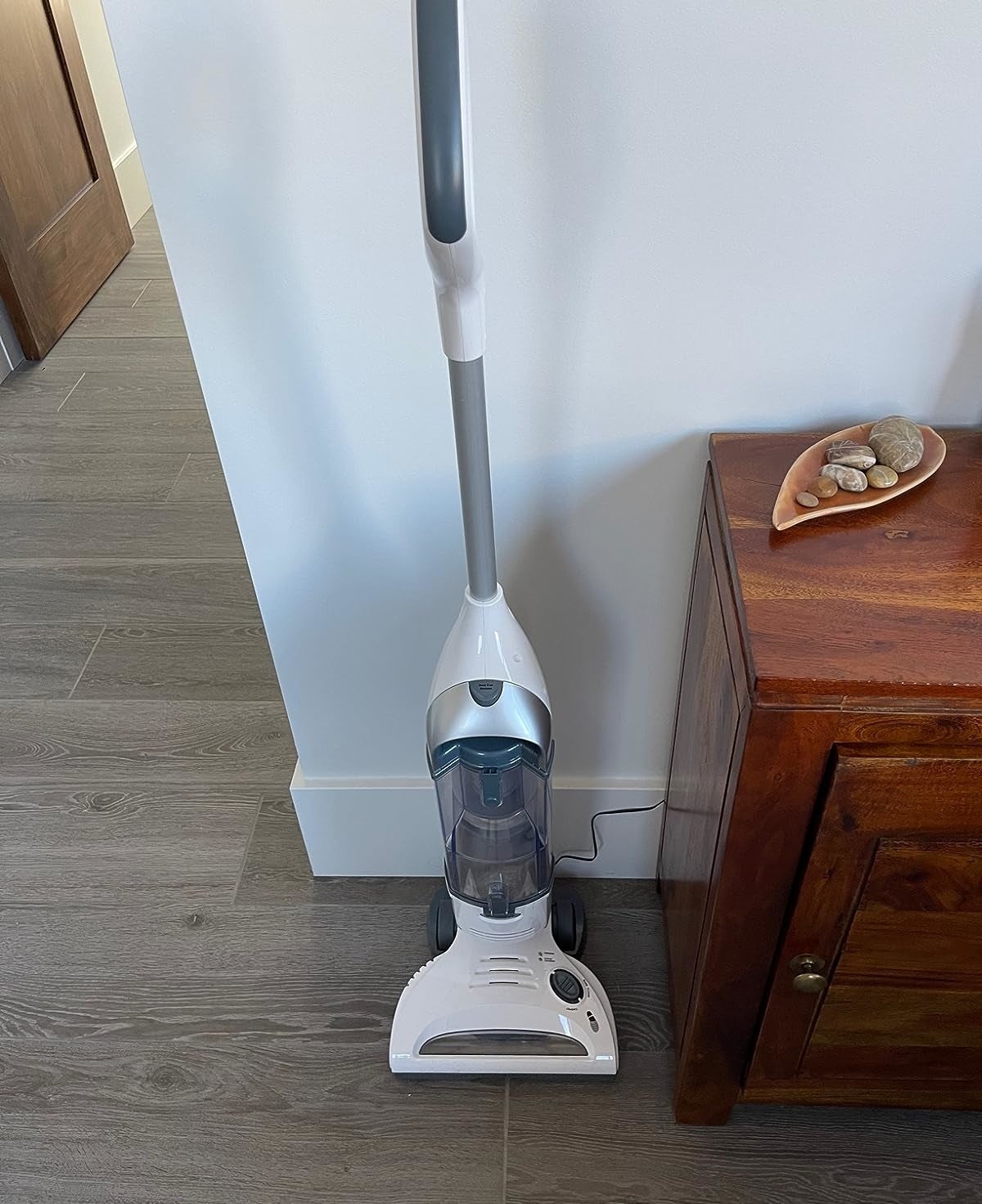 a reviewer photo of the vacuum
