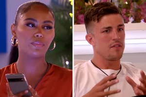 A man and a woman from Love Island Season 10