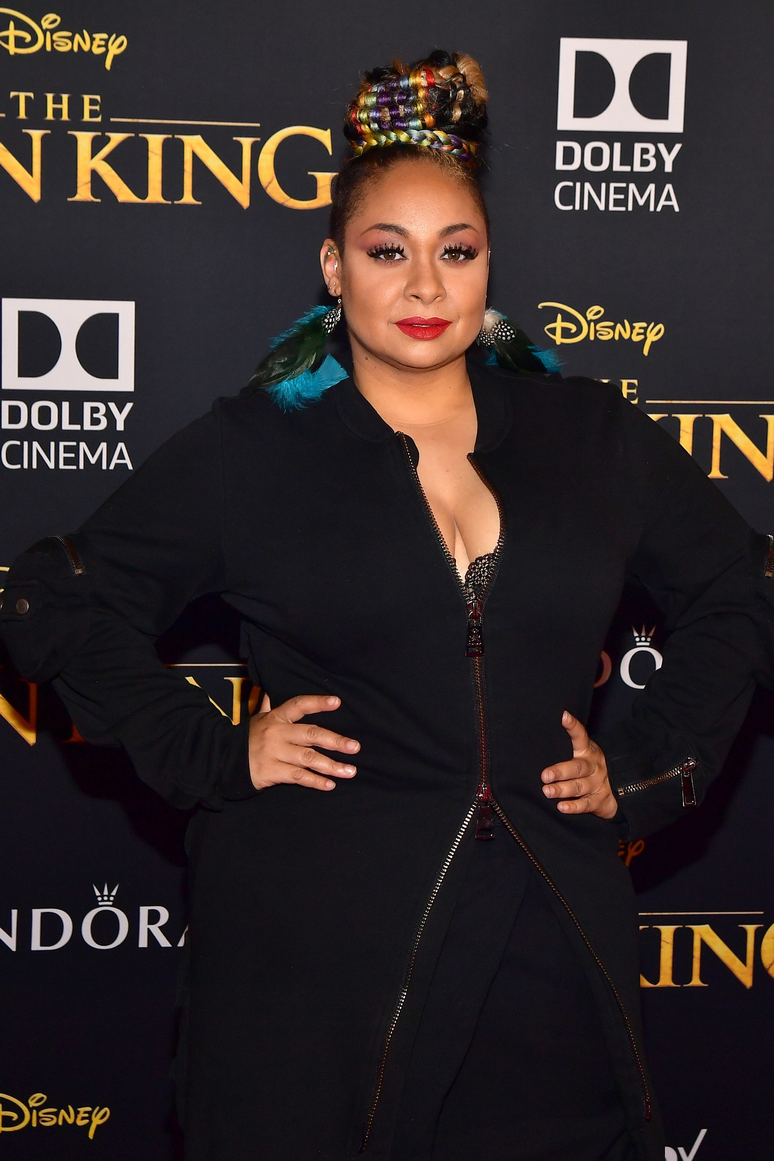 Close-up of Raven-Symoné at a media event