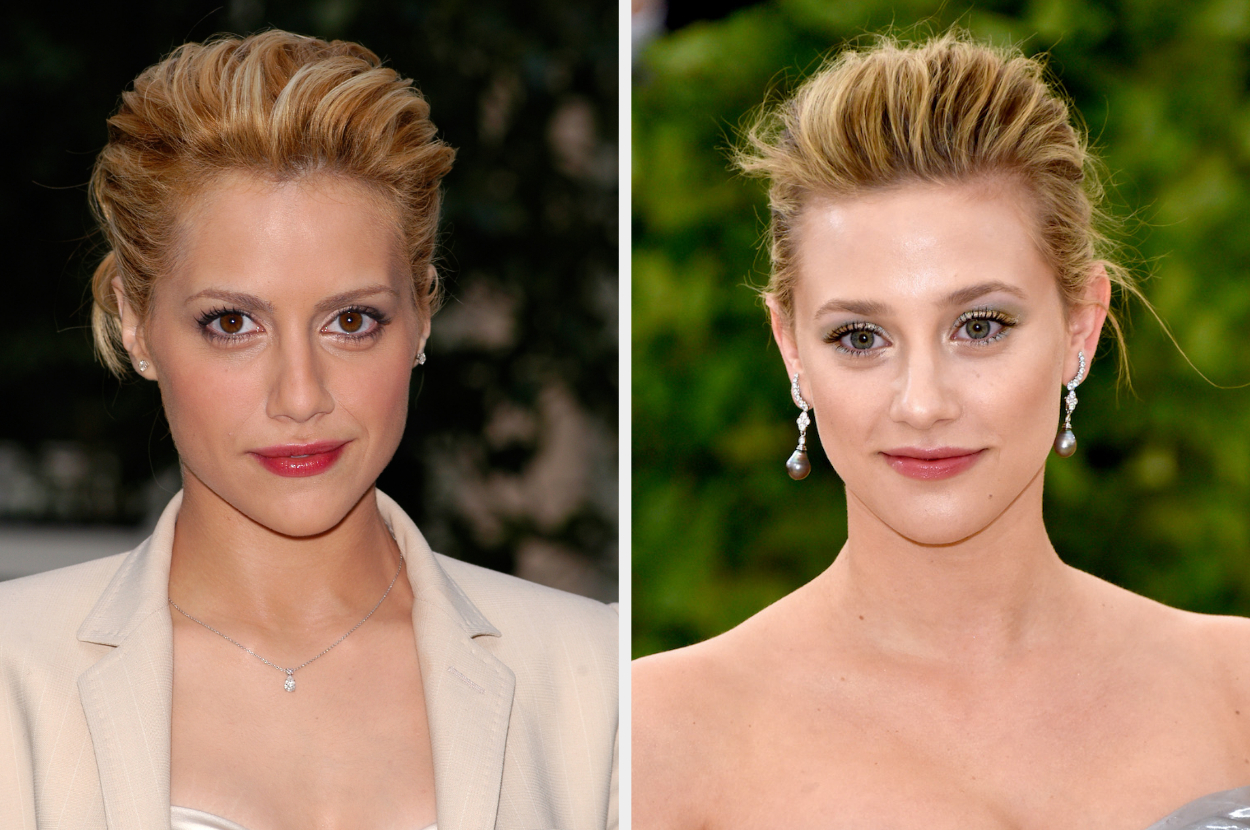 Side-by-side of Brittany Murphy and Lili Reinhart