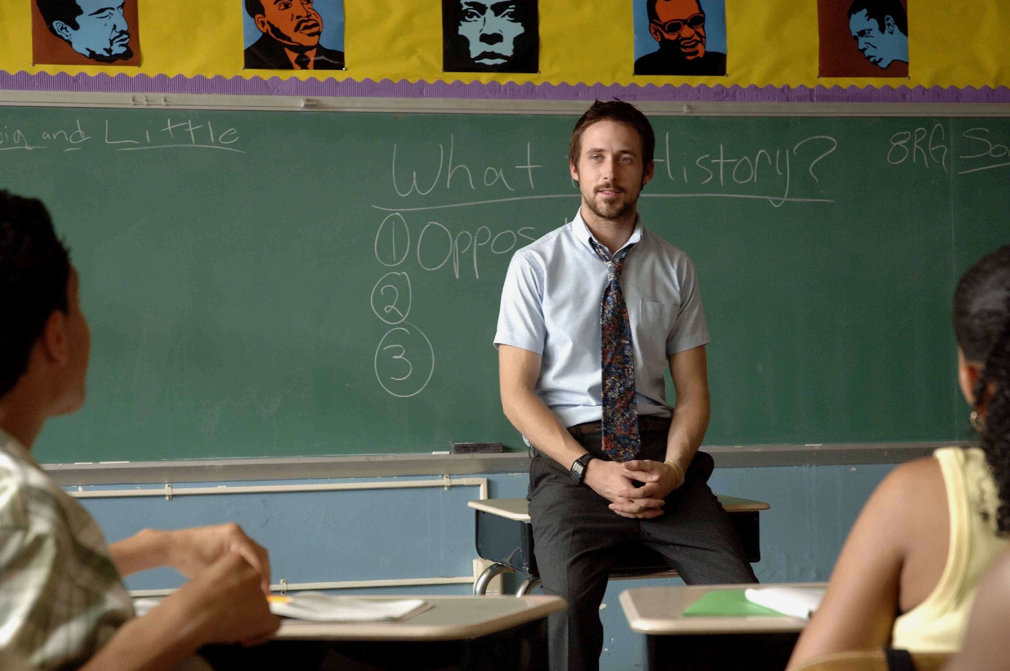 Ryan Gosling as a teacher in Half Nelson