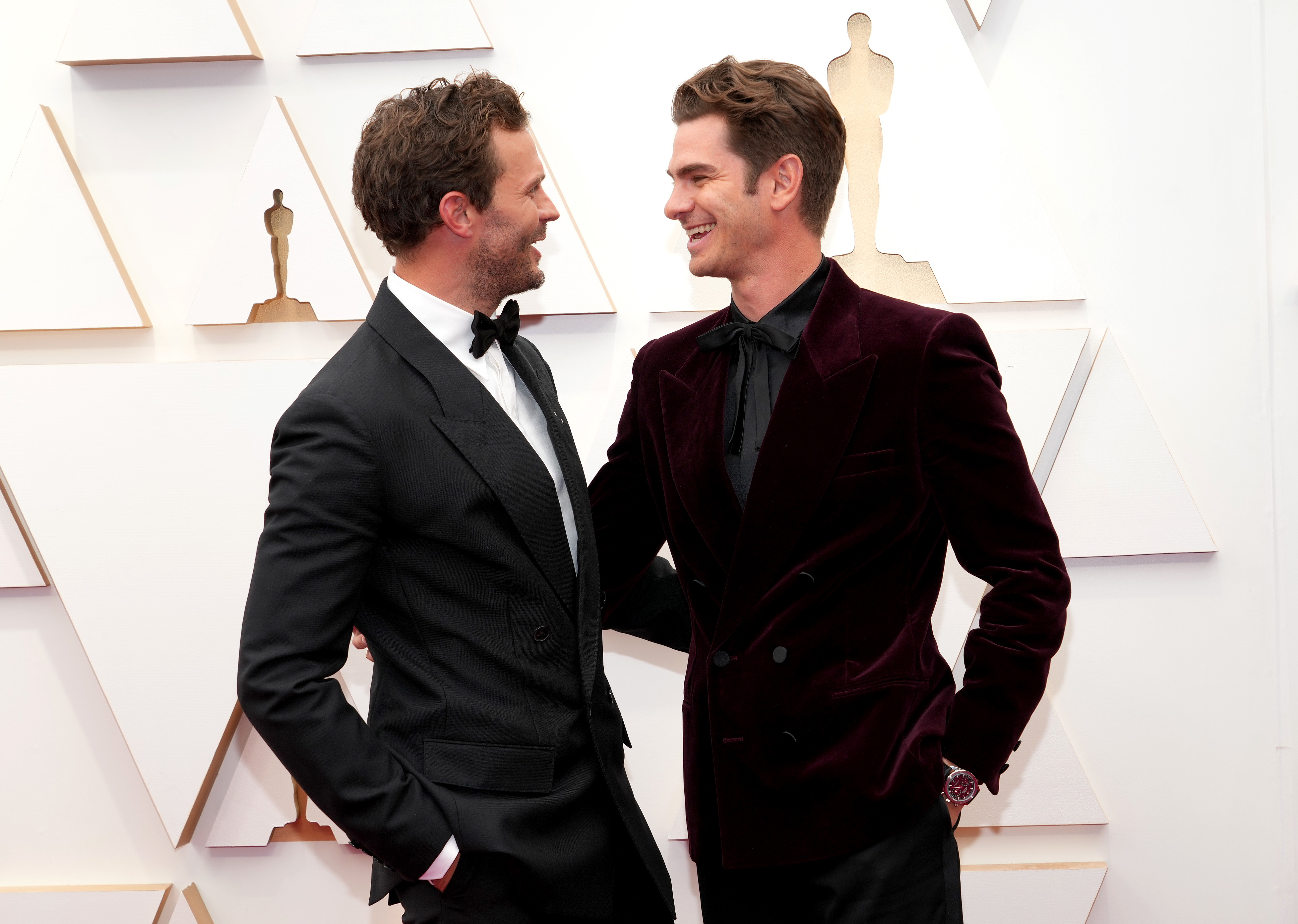 Jamie and Andrew on the Oscars red carpet