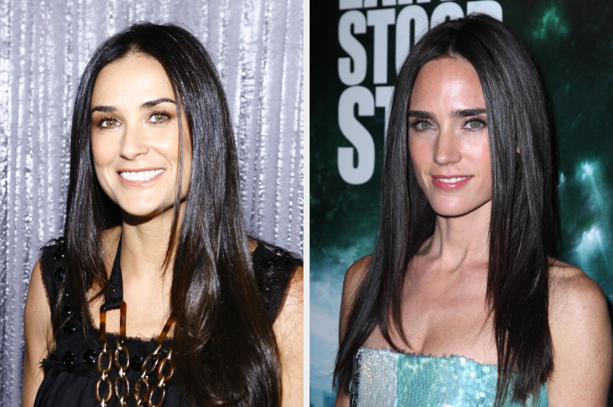 Side-by-side of Demi Moore and Jennifer Connelly