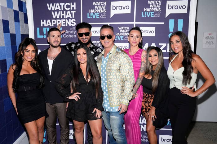 The cast of Jersey Shore on the red carpet