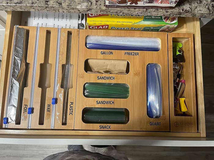 Reviewer image of the organizer inside their drawer