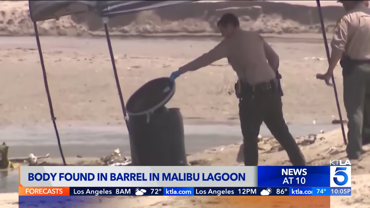&quot;Body found in Barrel in Malibu Lagoon&quot;