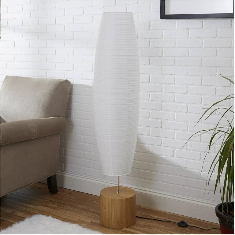 the rice paper shade floor lamp