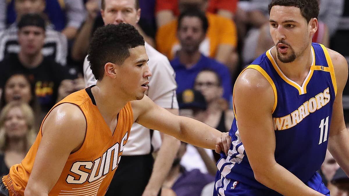 The Phoenix Suns superstar weighed in on Klay saying he regrets taunting Booker with his four rings.