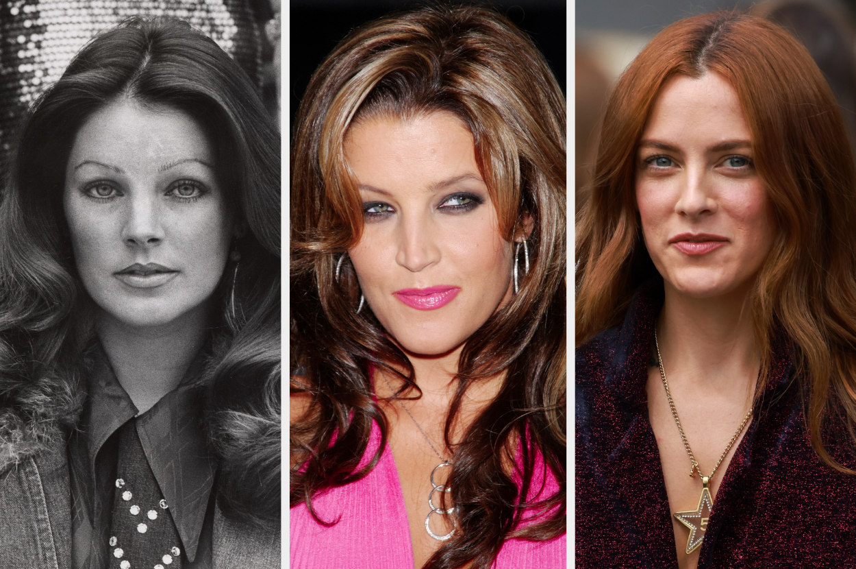 Priscilla Presley, Lisa Marie Presley, and Riley Keough