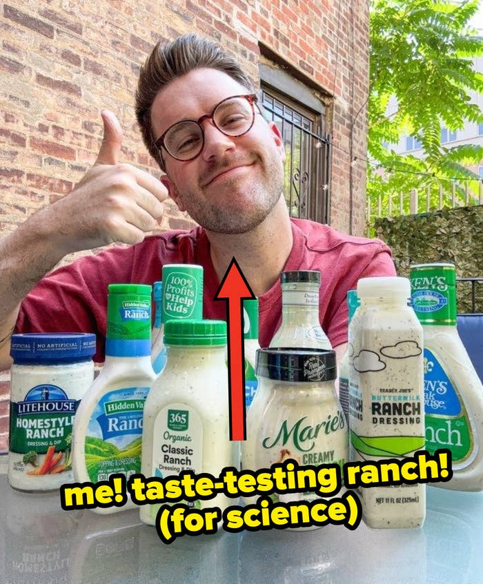 author taste testing ranch, for science