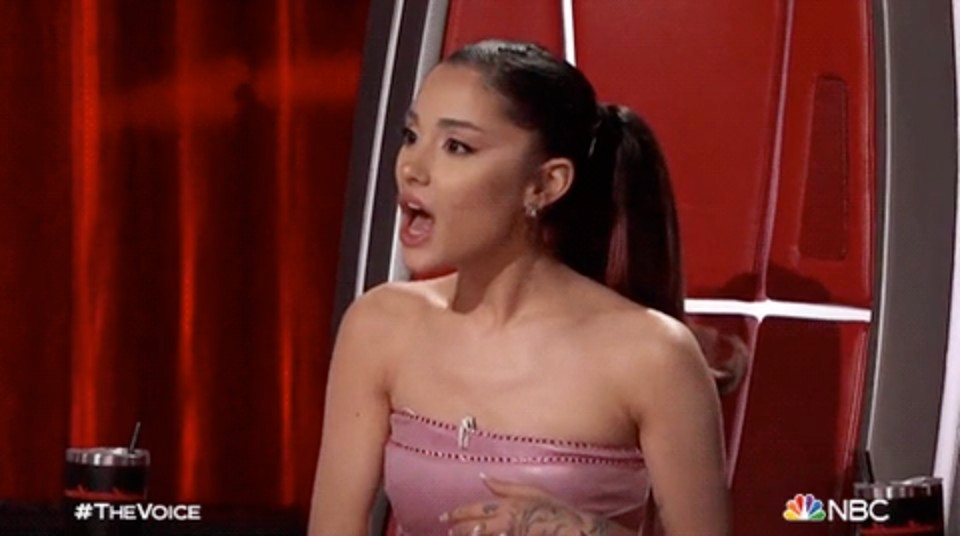 ariana grande in shock