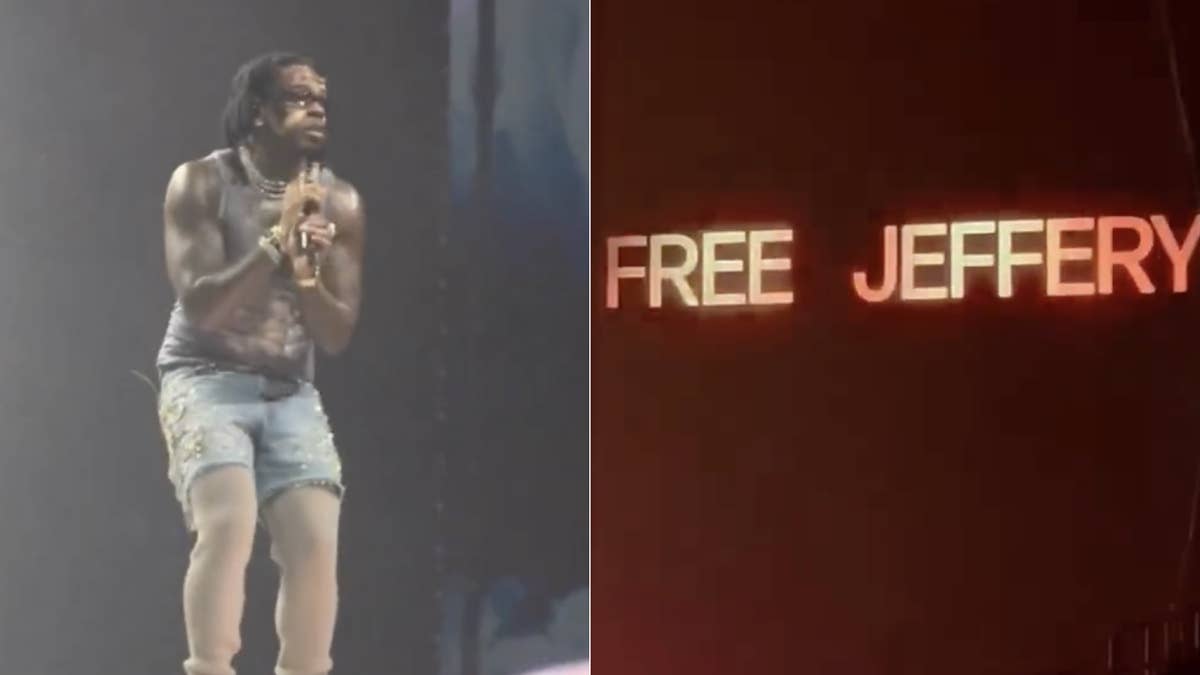 Gunna performed at Brooklyn's Barclays Center and called for the release of Young Thug, who is currently in jail while awaiting trial in a RICO case.