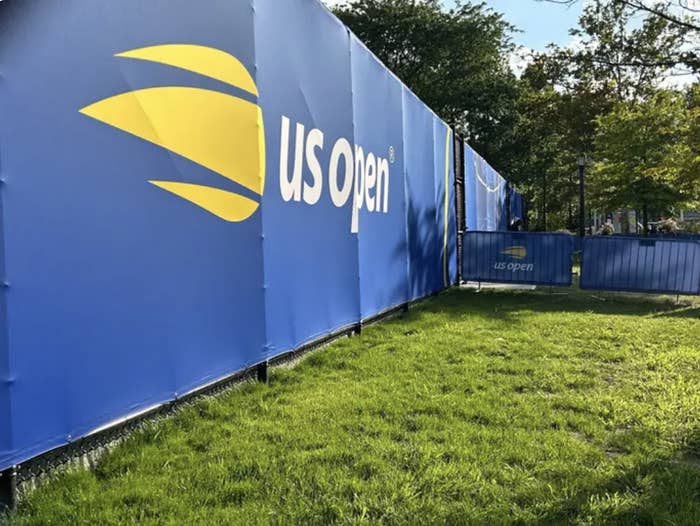 US open sign