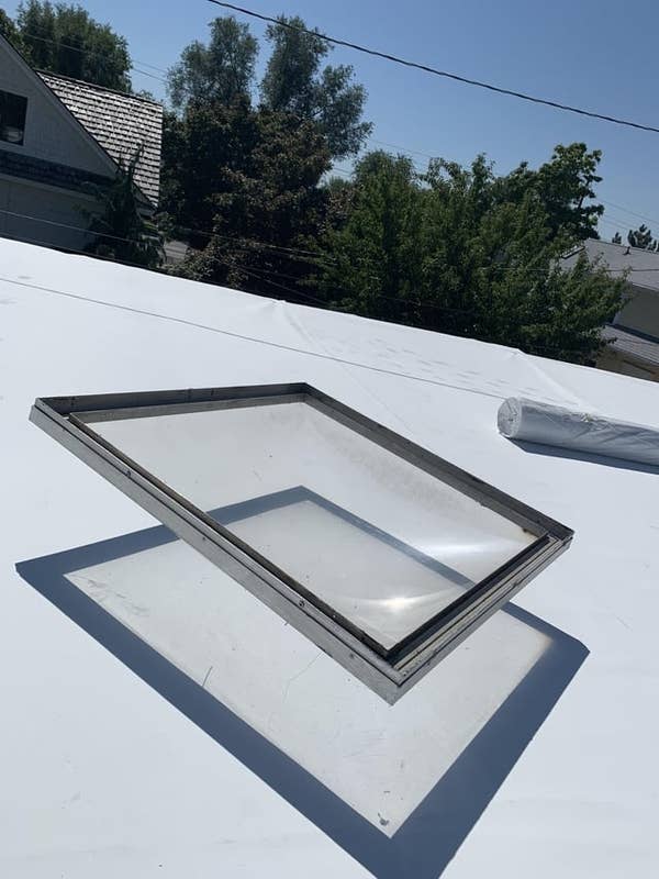 shadow of a window makes it look like it's levatating