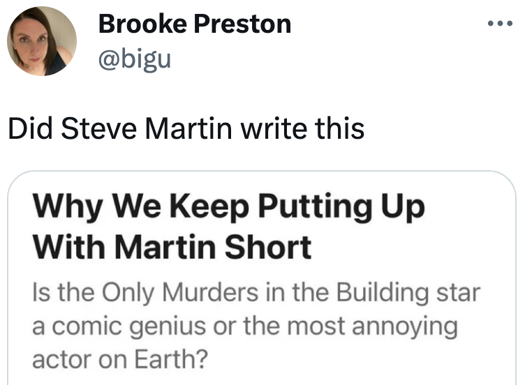 &quot;Did Steve Martin write this&quot;