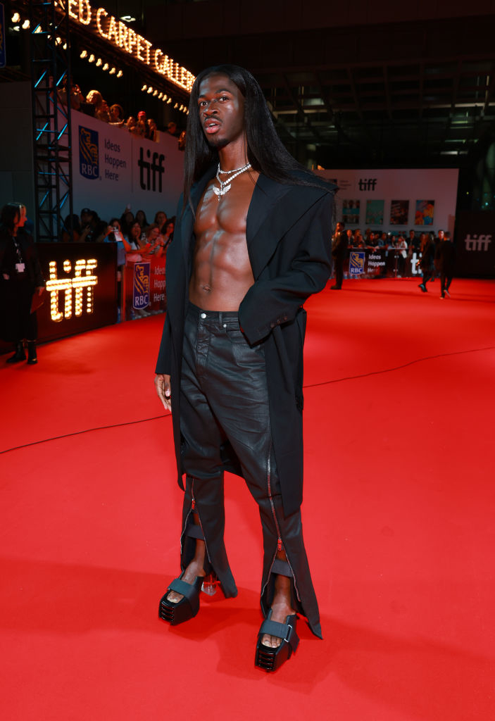 Lil Nas X looking striking on the TIFF red carpet