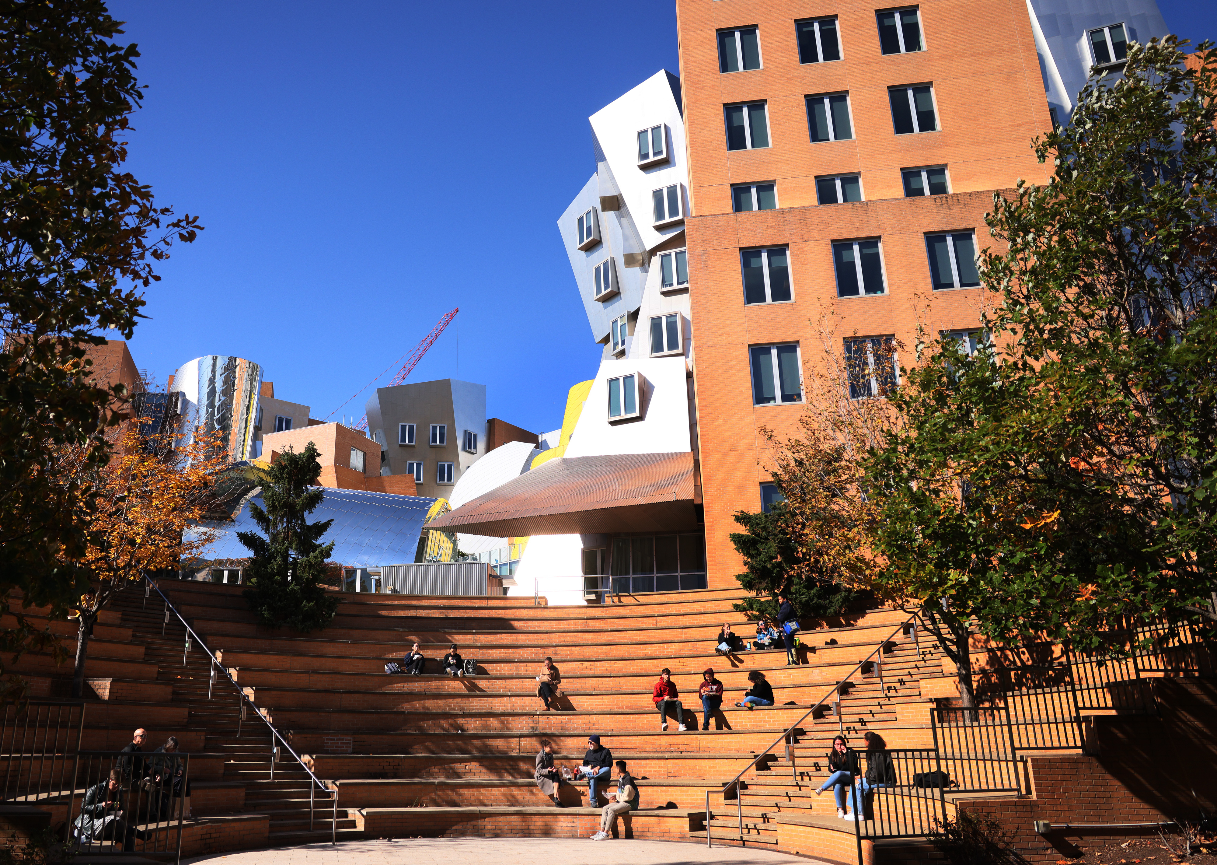 Steps on the MIT campus