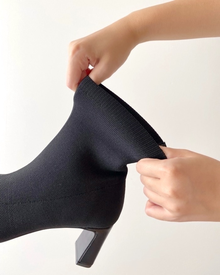 GU（ジーユー）のおすすめアイテム「ポインテッドニットブーツ＋E」