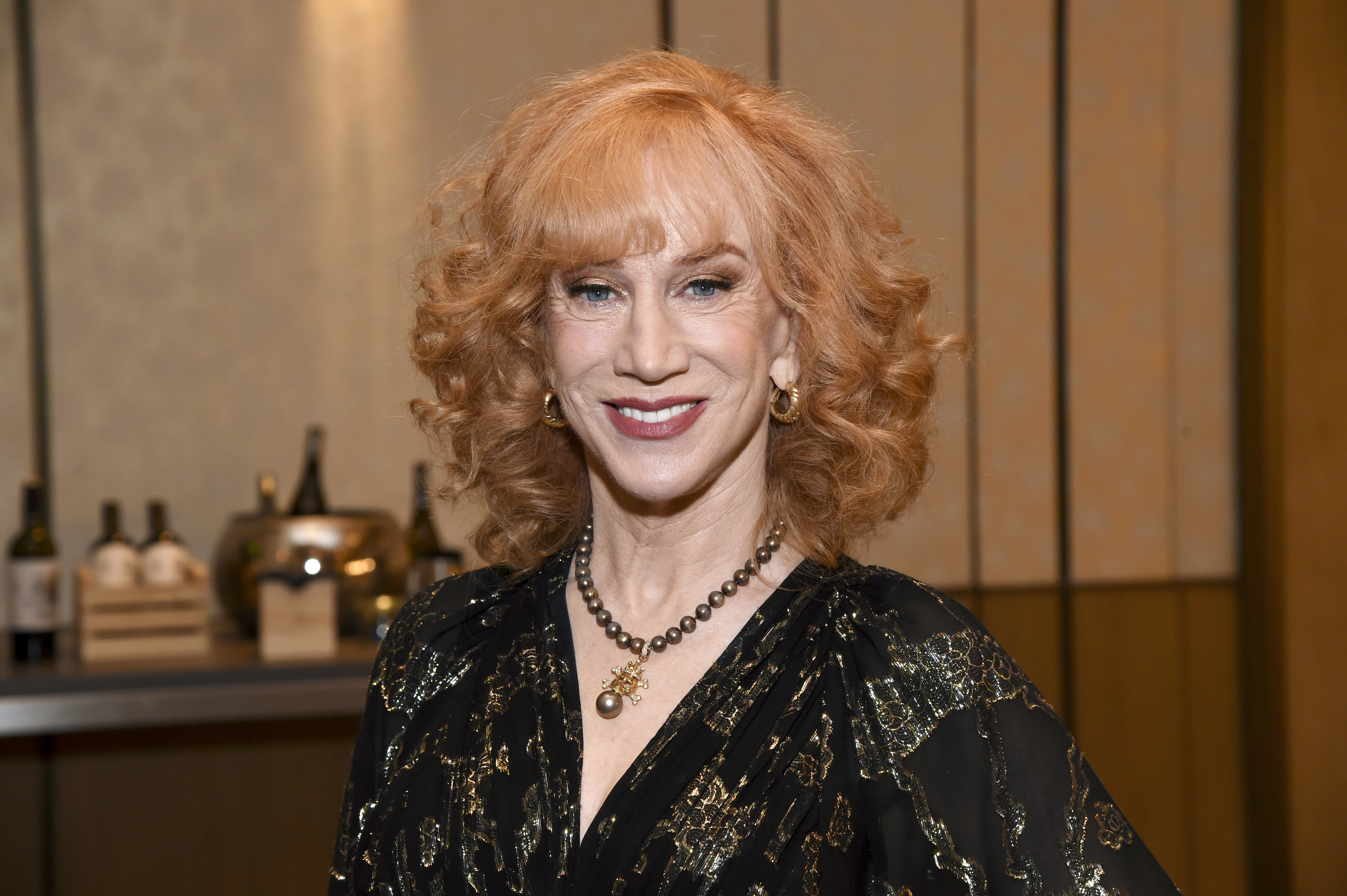A closeup of Kathy Griffin
