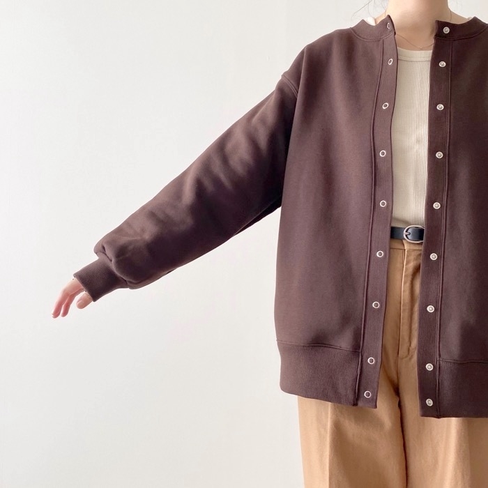 GU（ジーユー）のおすすめアイテム「ヘビーウェイトスウェット オーバーサイズ カーディガン（長袖）」