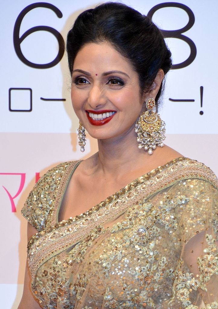 Sridevi on a red carpet in 2014
