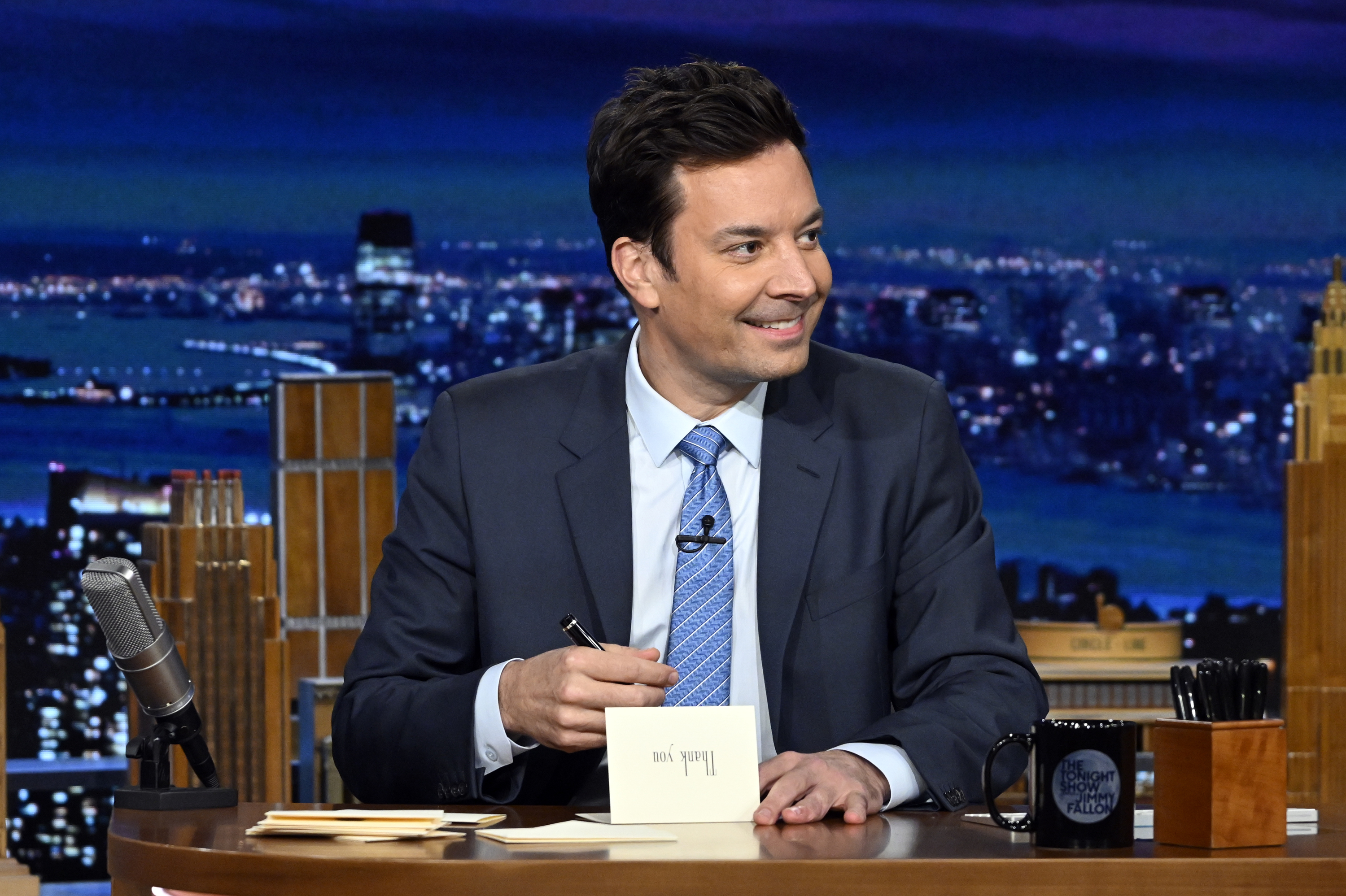 Closeup of Jimmy Fallon