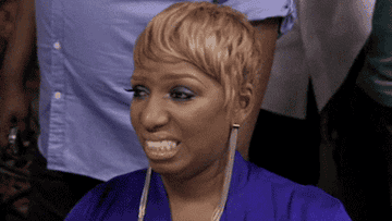 NeNe Leakes making an "ehhhh" face