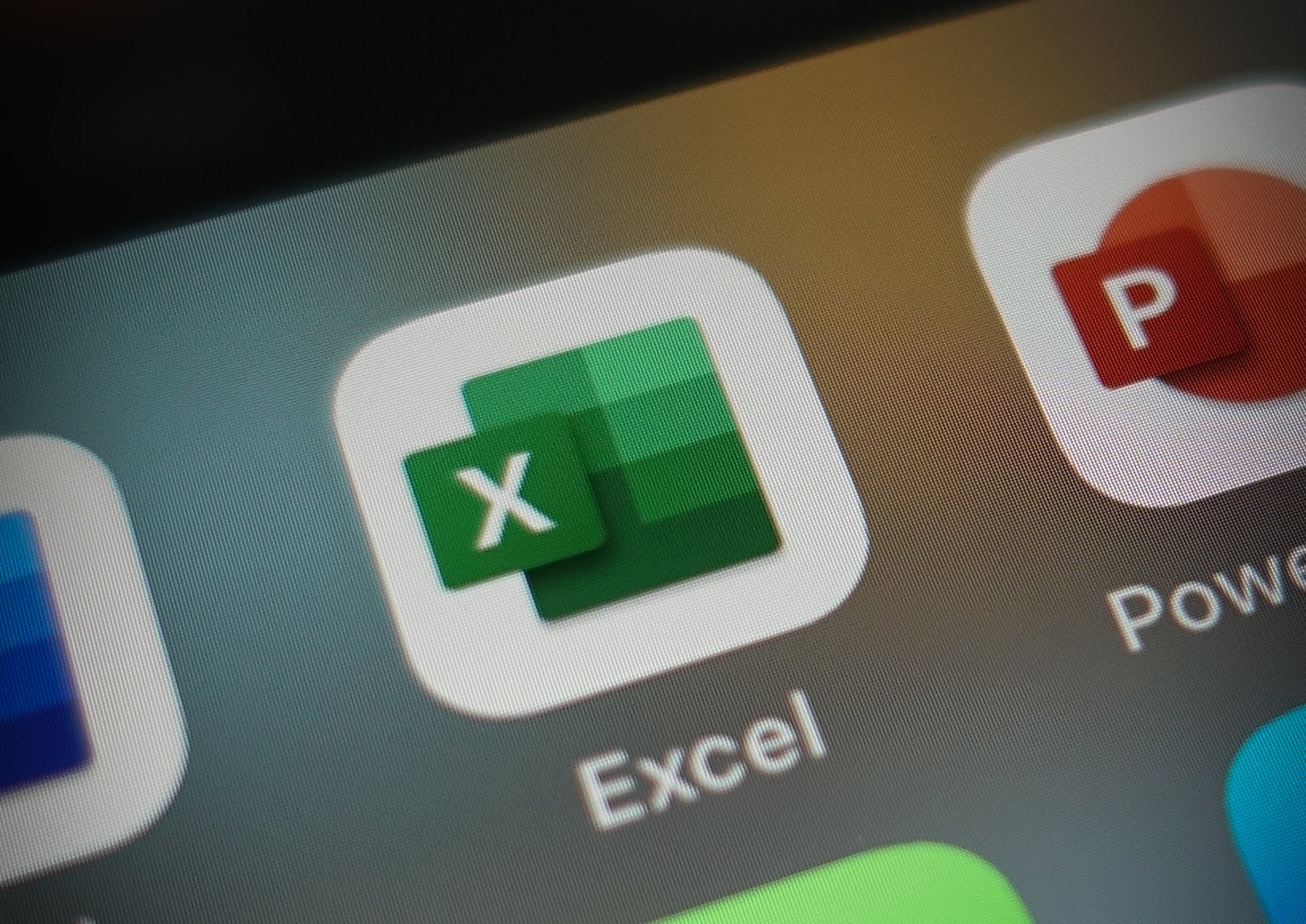 the excel app