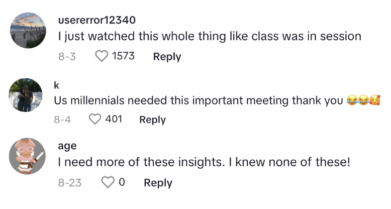 Millennial Woman Explains Gen Z On TikTok