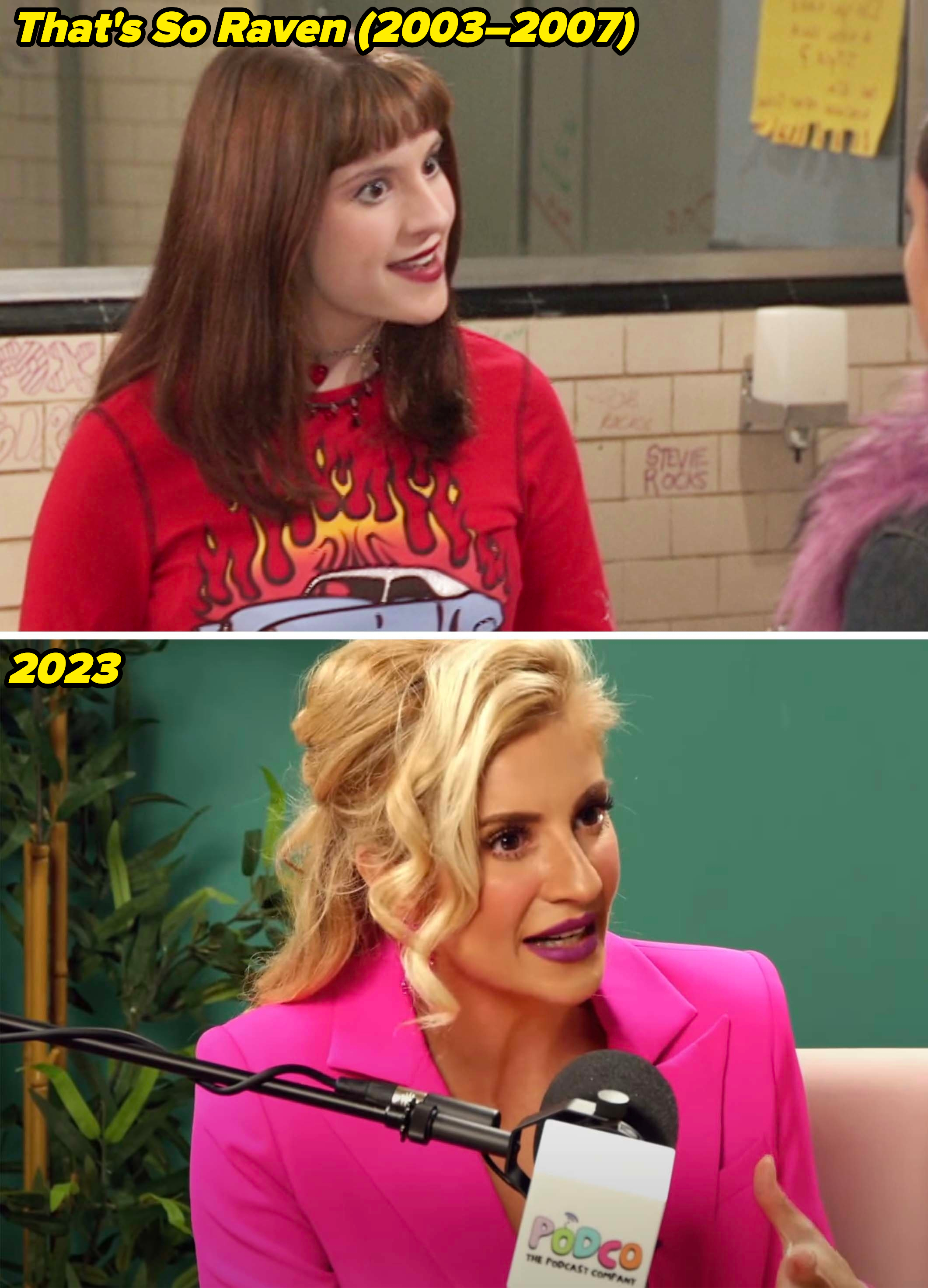 Anneliese in That&#x27;s So Raven from 2003–2007 and being interviewed in 2023
