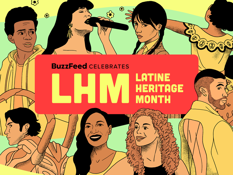 BuzzFeed Celebrates Latine Heritage Month graphic