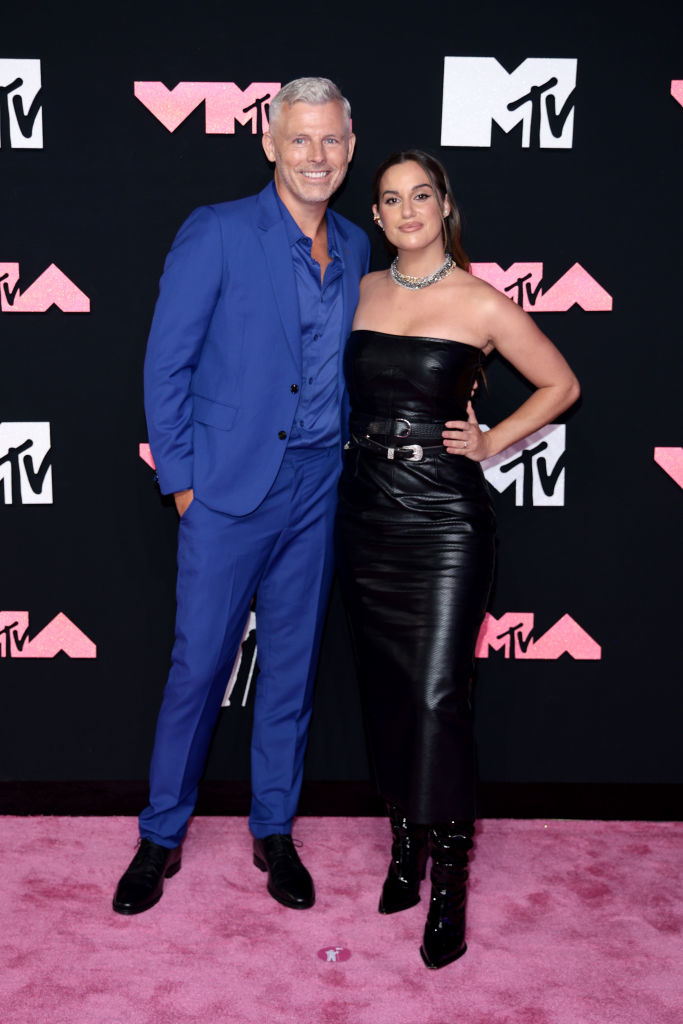 the couple on the pink carpet