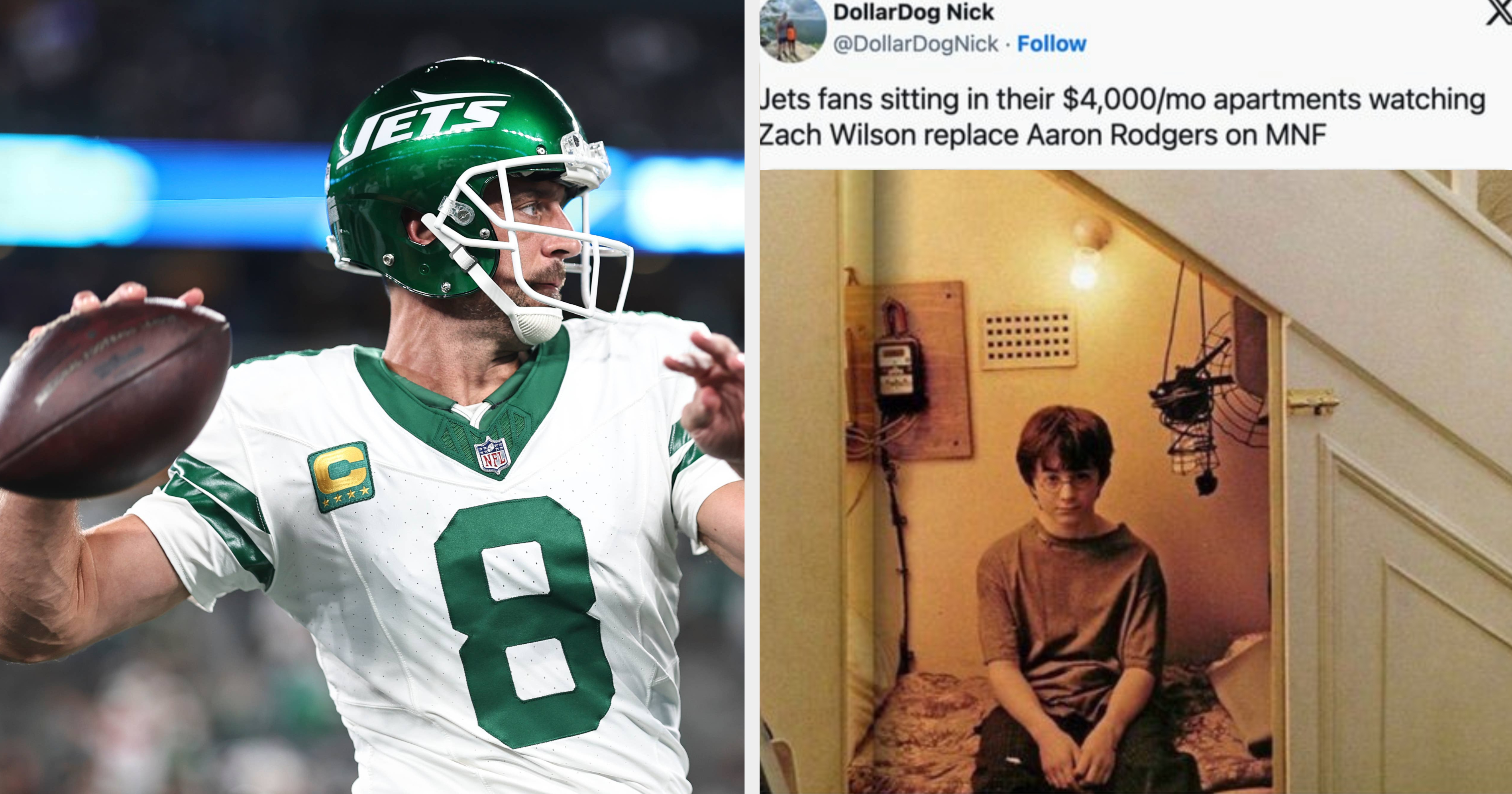 Aaron Rodgers looks super weird in the Jets uniform he wants to wear