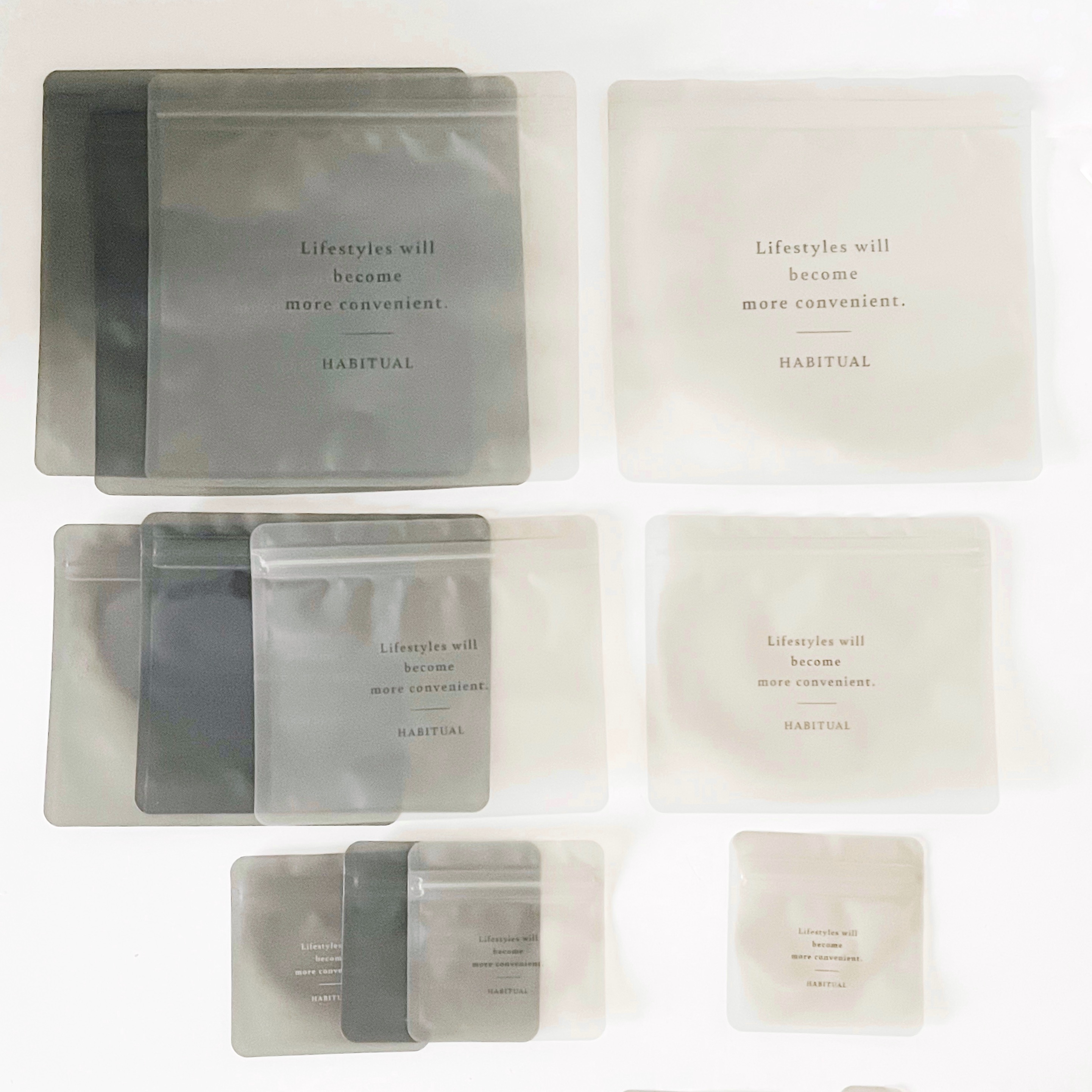 3COINSのおすすめの便利アイテム「トラベルジップバッグAセット」