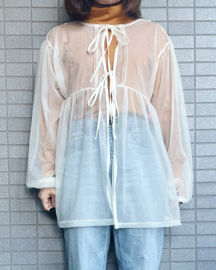 niko and…（ニコアンド）のおすすめのトップス「2WAYチュールプルオーバー」