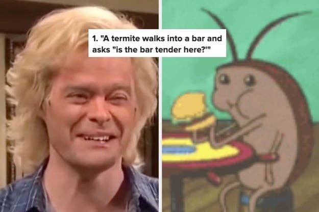&quot;A termite walks into a bar and asks &#x27;is the bar tender here?&#x27;&quot;