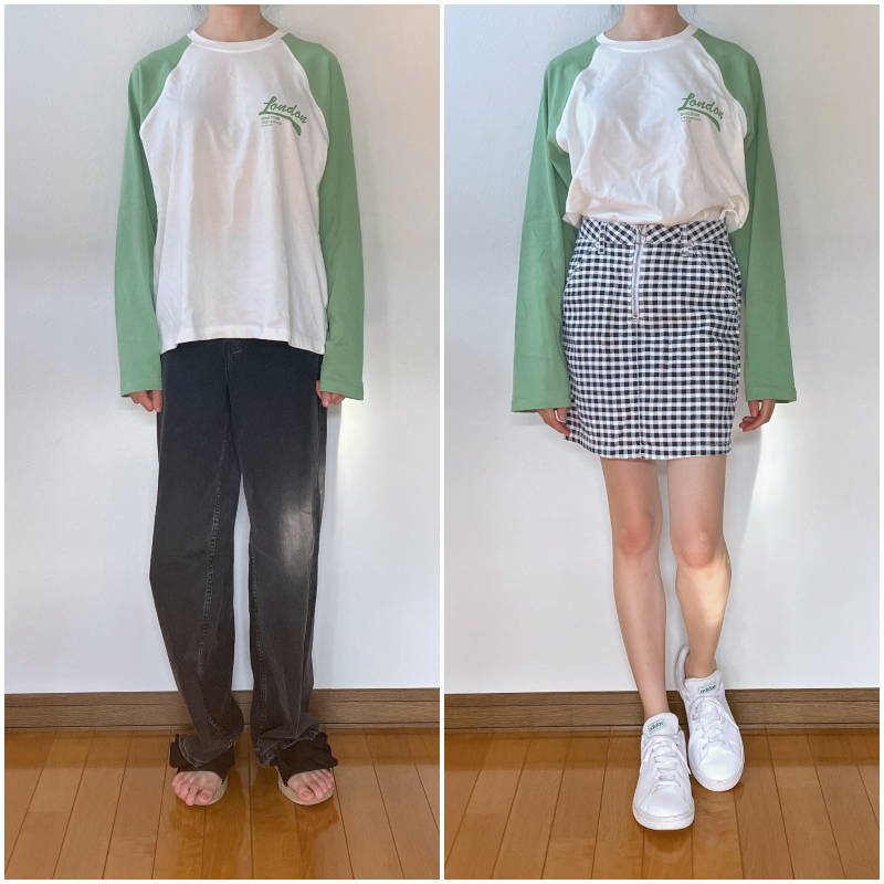 ZARA(ザラ)のおすすめトップス「テキストウォッシュ加工Tシャツ」