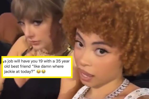 Taylor Swift and Ice Spice's friendships is like that of a 19 yr old and their 35-yr-old coworker