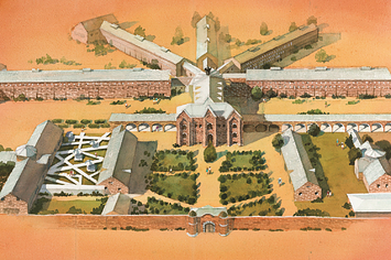 「星のや奈良監獄」の想定イラスト（星野リゾート提供）