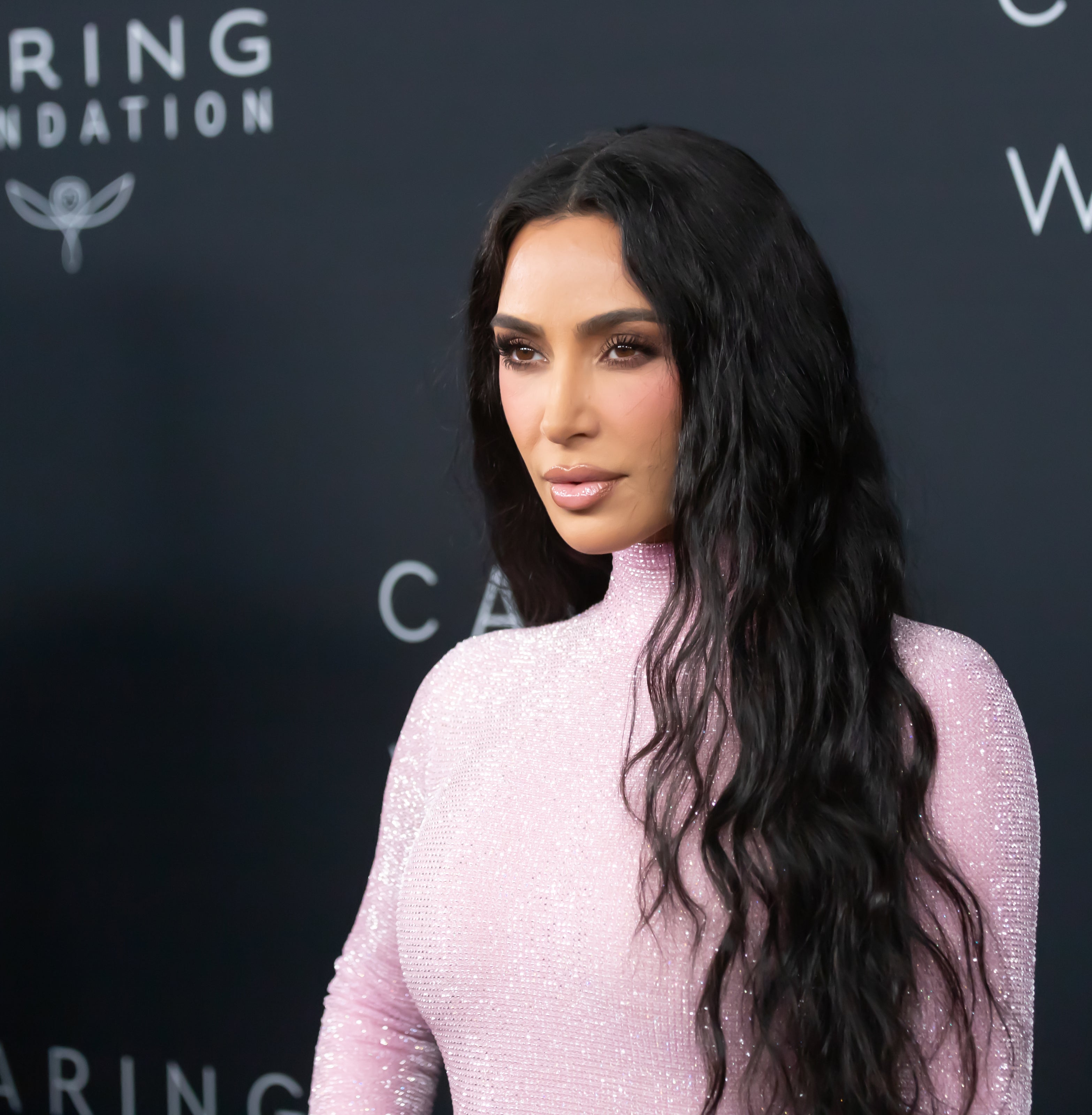 Kim Kardashian Says Yes To The Balenciaga Feather Boa