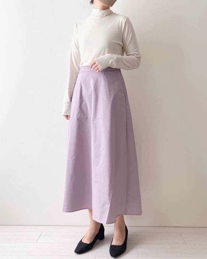 無印良品のオススメのスカート「乾きやすいフレアスカート」