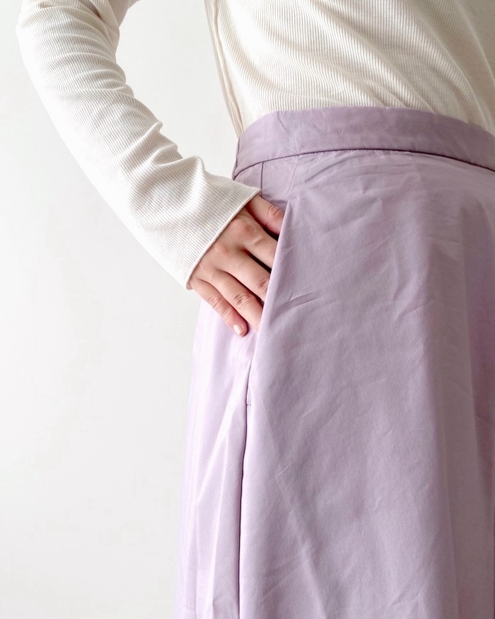 無印良品のオススメのスカート「乾きやすいフレアスカート」