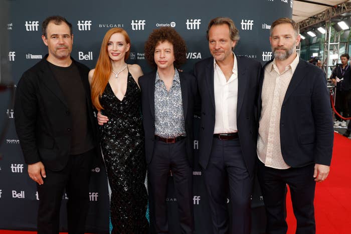 The cast and director of Memory on the red carpet