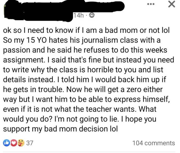 &quot;I&#x27;m not going to lie. I hope you support my bad mom decision lol&quot;