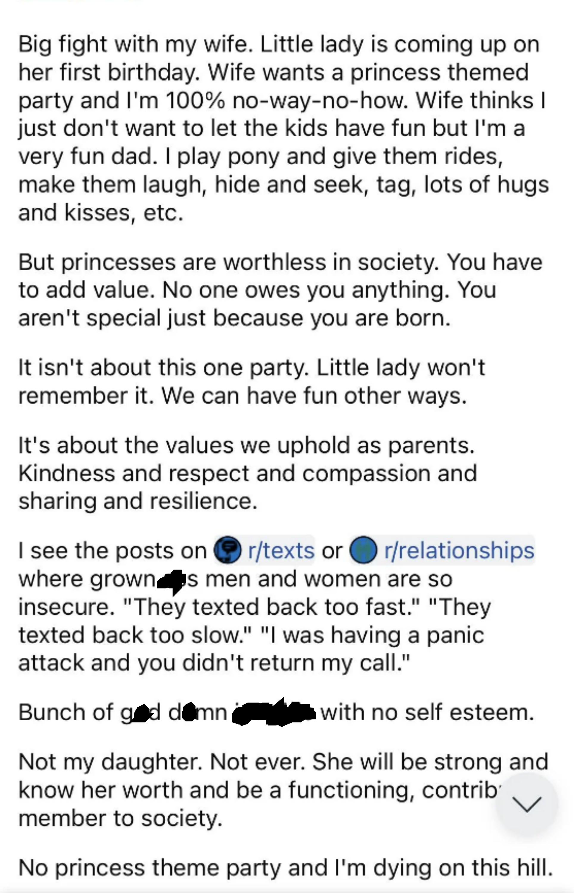 &quot;But princesses are worthless in society.&quot;